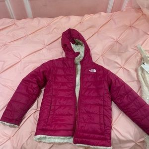 Girls northface reversible coat great condition